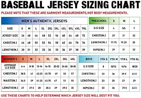 Jersey de beisebol personalizada para homens Nome costurado de duas lados e número de beisebol personalizado,