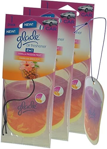 Glade pendurou papel de design de vela e purificador de ar em casa, 3 pacotes