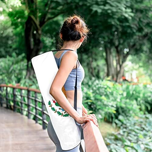 Bandeira do México Yoga Mat Carrier Bag com alça de ombro de ioga bolsa de ginástica