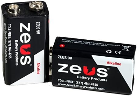Baterias alcalinas Zeus 9V