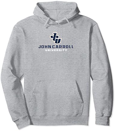 John Carroll Blue Streaks JCU Icon Grey Capuz de pulôver oficialmente licenciado