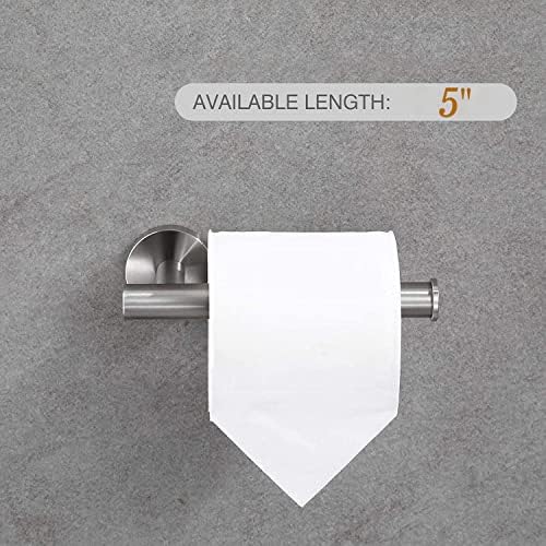 Ushower 24 '' Barra de toalha e conjunto de combinações de papel higiênico, níquel escovado, 2 peças