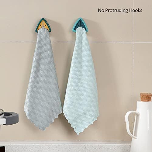 Ganchos de toalhas Decobay, banheiro de 4 cores adesivo, suportes para toalhas de prato, ganchos de