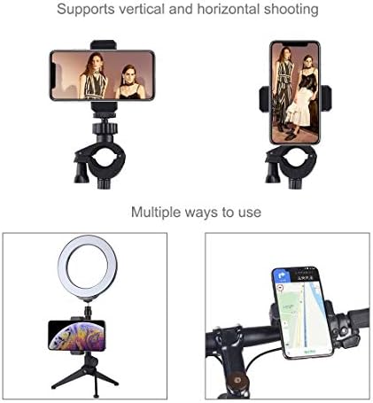 Flashes externos e luzes de selfie adaptador de montagem de montagem suporte de braçadeira telefônica