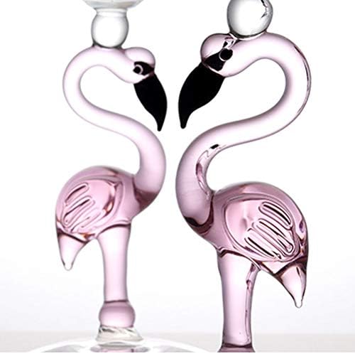 Creative Pink Flamingo Cocktail Martini Goblet Glass