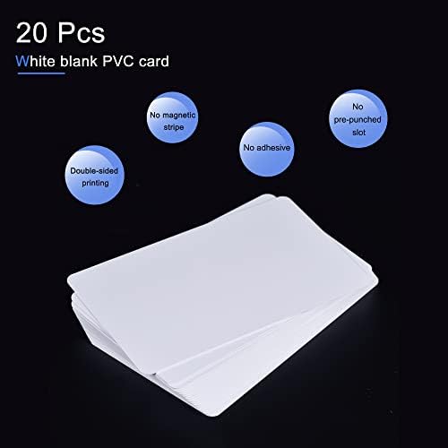 Meccanidade Blank PVC Cards para impressoras de ID IDBLEM, Gráfico de qualidade Plástico branco