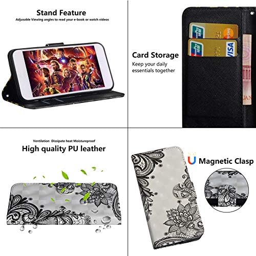 Caso Meikonst para iPhone XR, capa de carteira de couro suave PU com suporte magnético por suporte