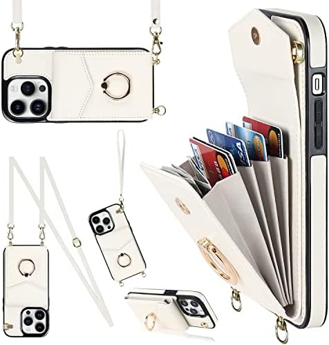 Caixa de proteção telefônica compatível com iPhone 14 Pro Max Case 6.7inch Caixa da carteira, capa de proteção
