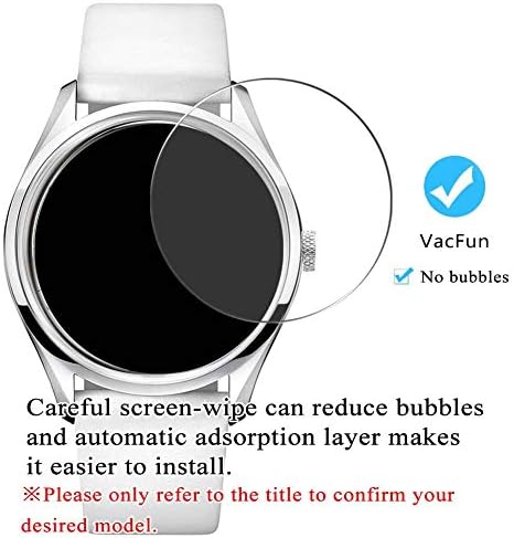 Syny [3 pacote] Protetor de tela de vidro temperado, compatível com Longines L4.320.2.32.7 9H Film SmartWatch Smart Watch Protectors