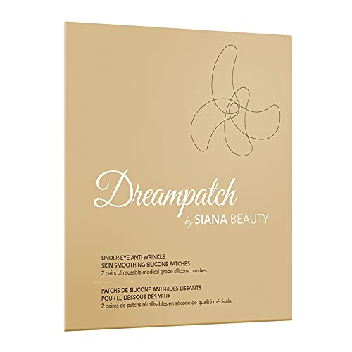 Anti-rugas de suavização da pele reutilizável manchas de silicone da Siana Beauty | Dreampatch, manchas sob os olhos, 2 pares, suprimento de 1 mês