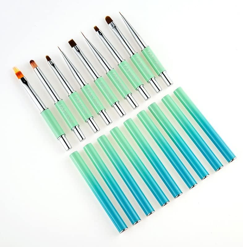 ASUVUD Manicure Tools Liner unhas Liner Brush Gradiente de Crystal Stripe Bating Builder Extensão de escultura caneta