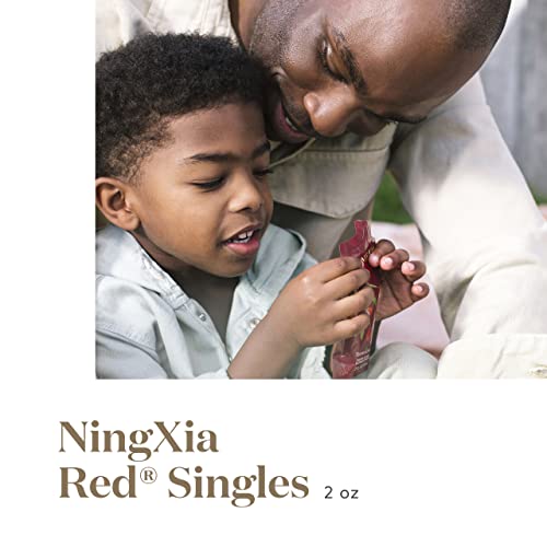 Living Young Living Ningxia Red Suplemento dietético - aumentar a energia, apoiar a imunidade e revitalizar com superfruits e óleos essenciais - 30 pacote, 2 fl oz cada