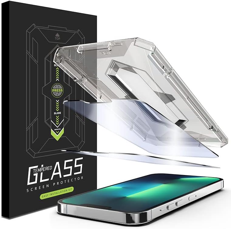XysCPDM 2 Protetor de tela compatível com iPhone 12 /iPhone 12 Pro, vidro temperado com tela cheia Ultra HD, dureza 9H, resistente a arranhões, instalação fácil
