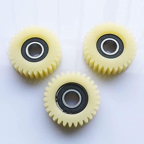 Bienka Gear 3pcs Um conjunto, 30 dentes PA66 Rolamento de esferas Substituição de 48 mm, engrenagem