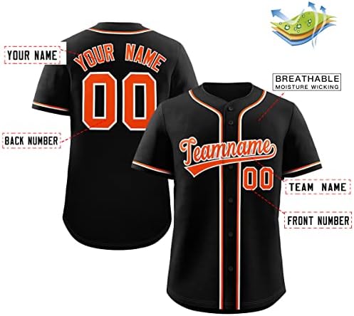 Jersey de beisebol personalizada costurou camisas de beisebol personalizadas uniformes esportivos para