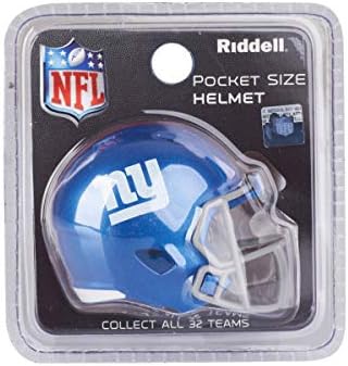 New York Giants NFL Riddell Speed ​​Pocket Pro Micro/Pocket-Size/Mini Capacete de Futebol