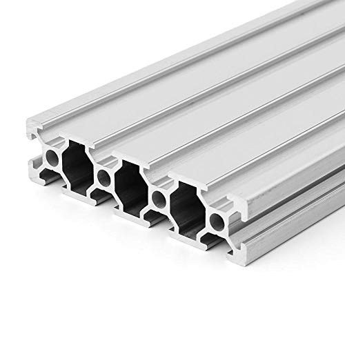LLBB 100-1400mm Silver 2080 Extrusões de alumínio T-SLOT T Estrutura de extrusão de perfil de alumínio 20x80mm para a máquina de gravura a laser CNC