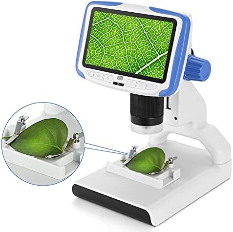 Microscópio digital 5 '' da tela KXDFDC 200X Microscópio de vídeo Microscópio Microscópio Apresente Ferramenta de Biologia Científica