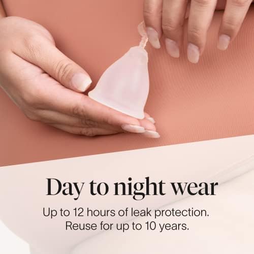 Cora menstrual de Cora e copo de limpeza com ingredientes naturais de combate a manchas | Pacote de copo de período reutilizável