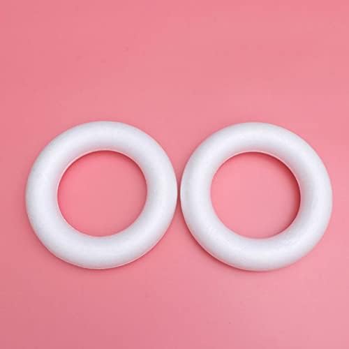 Excelaty Polystireno Foam Ring Ring Ring 2pcs Greante de espuma de espuma Anéis de poliestireno brancos anel de espuma REALHA FORMAS DE CRANÇO POLESTIRENO ANEL