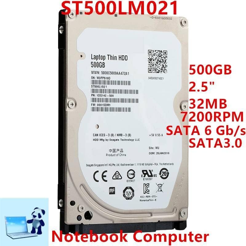 HDD para 500 GB 2,5 SATA 6 GB/S 32MB 7200RPM para disco rígido interno para laptop HDD para ST500LM021