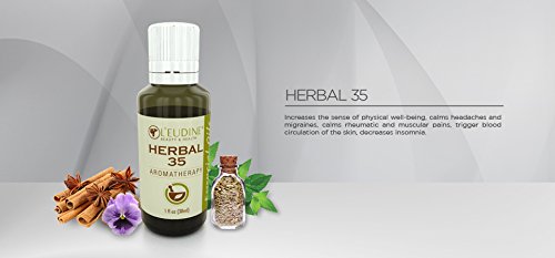 L'Audine Beauty and Health Herbal 35 com 35 óleos essenciais, 1 fl oz.