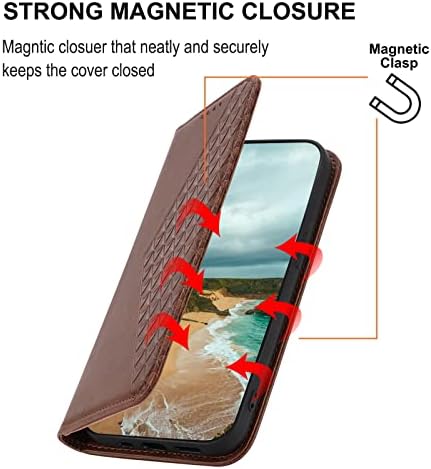 Caixa de proteção de proteção telefônica compatível com a capa Samsung Galaxy S23 Ultra Wallet com titular
