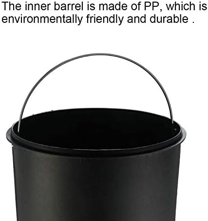 Lxxsh aço inoxidável lixo pode lixo de lixo lixo lixo com tampa para cozinha de banheiro