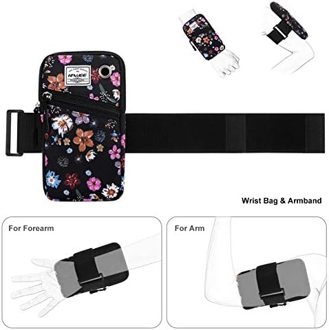 Bolsa de faixas de braços de telefone celular Hawee para mulheres esportivas de esportes segurar smartphone de 6,28 polegadas de tela cheia e colorida