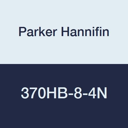 Parker Hannifin 370HB-8-4N PAR-BARB NYLON FEMAN FEMAN FECHERTTING, Ângulo de 90 graus, Mangueira de 1/2 fêmea de mangueira de Mangueira, NPT, branco