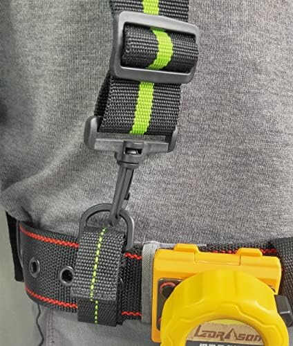 Suspenders da correia da ferramenta + coldre de broca + bolsa de ferramentas + coldre de medida de fita
