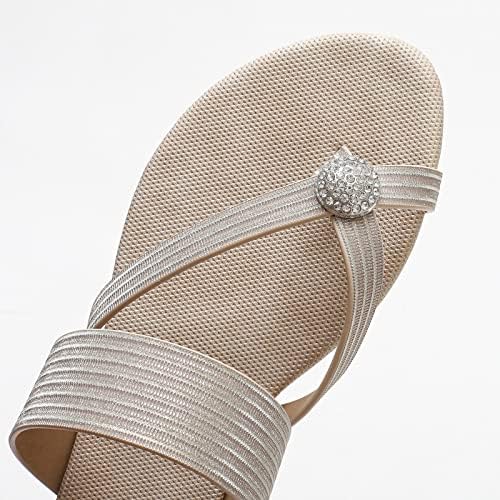 Sandálias suaves e confortáveis ​​para mulheres de ponta de nuvem de dedo do dedo do pé