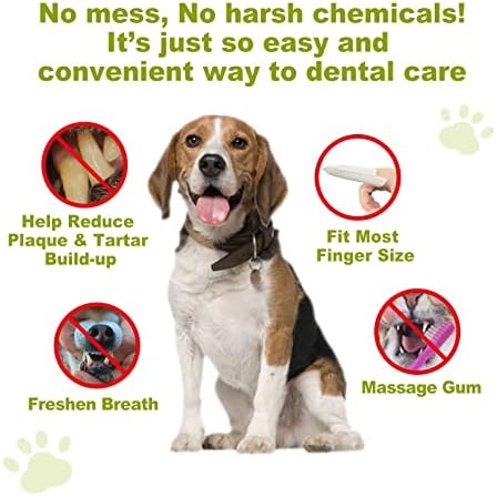 Dr.Easy Breath Scownener Dental Deding Wipes 160Ct para Dog & Cat, Ajude a limpar a placa e o tártaro,
