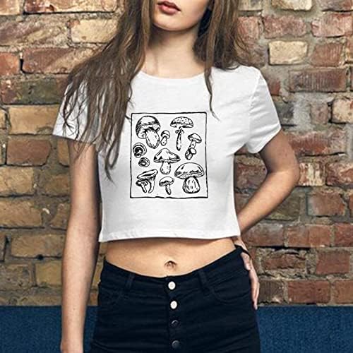 Tshirts femininos saques de desenhos animados de desenho animado Tamas de caneca curta camisetas