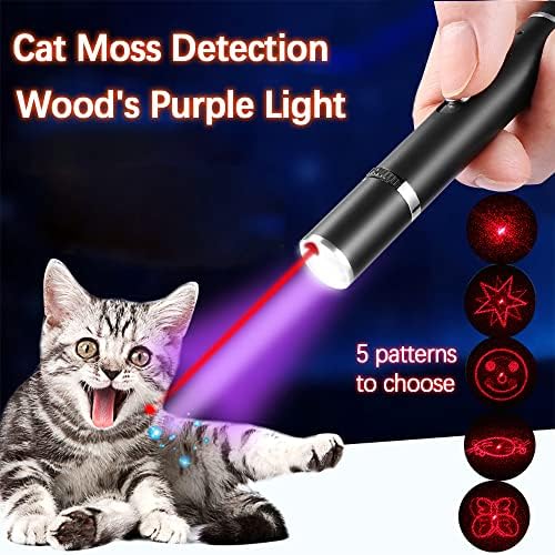 WNZQK 2 PCs Toys de gato Lazer Ponteiro Toys Red Ponteiro a laser para cães Pet Red Light Laser Remote Control