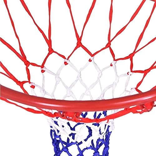 Rimos de basquete de 6 mm NET líquido de basquete durável Rede de nylon pesado aros de arco líquido de malha padrão se encaixa na borda de basquete
