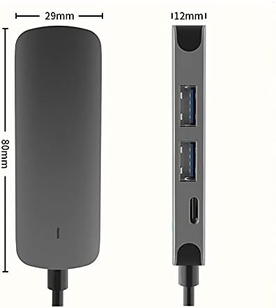 HGVVNM Hub USB C Hub Adaptador 4 Em 1 Para USB 3.0 Compatível Para Switch USB-C TIPO C 3.0 Divisor