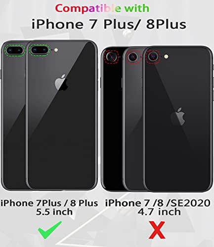 Riosicor para iPhone 8 Plus Case/iPhone 7 Plus Case, [Shockproof] [Prova à prova de sujeira] Caixa de telefone