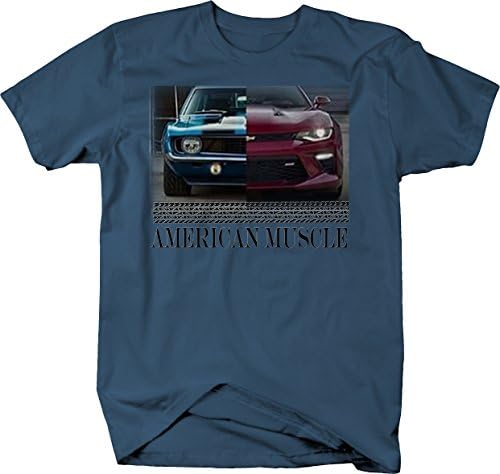 Camaro de carros musculares americanos Camaro SS Modern e clássico camiseta de garagem para homens