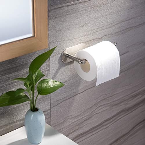 Yigii Adesivo Papel de papel higiênico Solder - MST001 Suporte de rolo de vaso sanitário autônoma para o banheiro da cozinha na parede escova de aço inoxidável