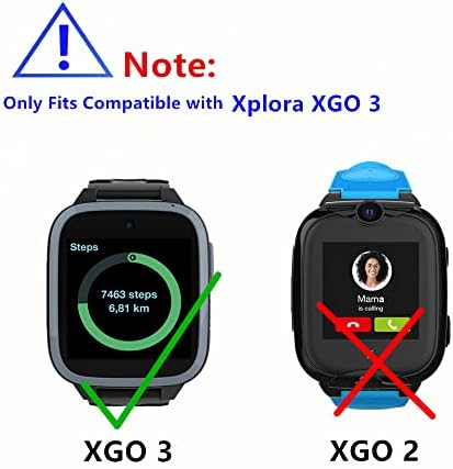 [3 PCs] MIHEnce compatível com o protetor de tela XPLORA XGO 3, TPU HD Cobertura completa Filme de proteção invisível para xgo 3 assistir para crianças [[TPU]