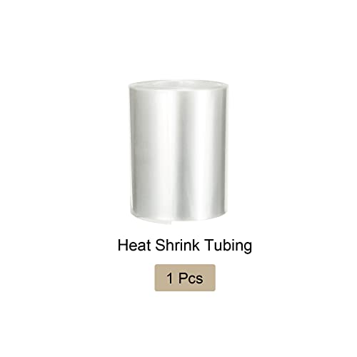 Tubo de tubo de encolhimento de calor do rebaixamento Bateria de PVC fino, [para aa elétrica, bateria de bricolage] - 65 mm de 2 m de comprimento / clear / 1 pcs