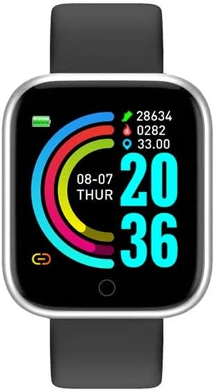 Relógio inteligente/Black/Macaron Color Watch Smart Compatible com Andriods/iPhones Touch Full Touch/Receber Chamadas Rastreador de fitness com freqüência cardíaca 1,3 LCD…