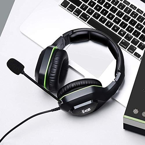 Fone de ouvido Gaming do Almons Tracer 20 para PS4 Xbox One PC- fones de ouvido com cancelamento de ruído, som surround, almofadas de ouvido macias respiráveis ​​e compatíveis móveis