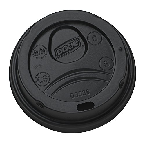 Georgia-Pacífico Dixie 8 oz. Dome Hot Coffee Cands By Pro, Black, DL9538b, 1.000 contagens, pequeno