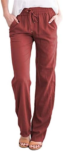 Andongnywell Cotton Slim Fit Pants for Women Lounge Sweatpante Damas de calça solteira solta calças leves leves