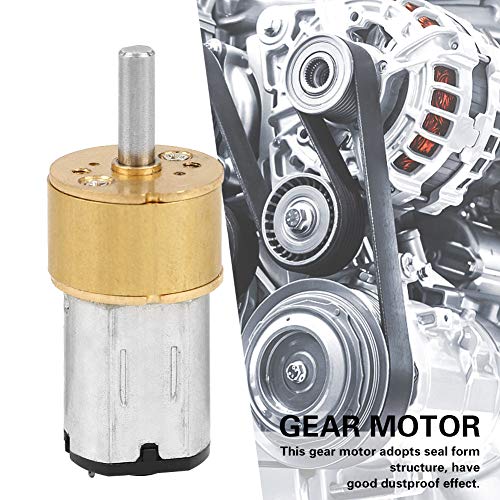 Mini Gear Motor, DC6V 14mm N20 Micro Metal Gear Box Motor à prova de poeira para robô DIY para vários projetos