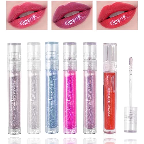 6 PCS hidratando Óleo de lábio lipsado hidratante Lip Lip Gloss Lip Lorting Cuidados Lips Transparente