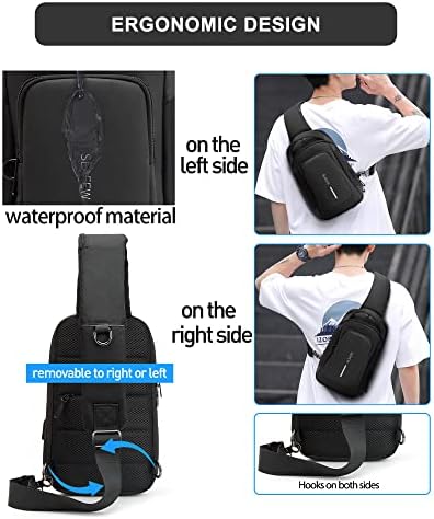 Bolsa de ombro de ombro de mochila do SeaFew Pequeno Backpack Backpack para homens, Mulheres, caminhando