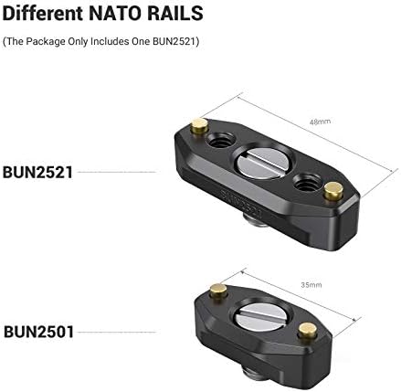 Trilho da OTAN Smallrig com parafuso de localização para Arri 48mm BUN2521B